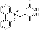 结构式 CAS# 63562-33-4, 阻燃剂 DDP; [(6-氧代-6H-二苯并[c,e][1,2]氧磷杂己环-6-基)甲基]丁二酸