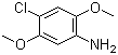 4-氯-2,5-二甲氧基苯胺分子结构 (CAS 6358-64-1)