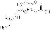 structure of CAS# 637-84-3, N-[N-(N-Glycylglycyl)glycyl]-glycine;Glycine tetrapeptide; Glycylglycylglycylglycine; H-Gly-Gly-Gly-Gly-OH; NSC 89178; Tetraglycine