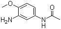 structure of CAS# 6375-47-9, 3'-Amino-4'-methoxyacetanilide;N-(3-Amino-4-methoxyphenyl)acetamide