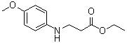 4-Methoxy-N-[2-(ethoxycarbonyl)ethyl]aniline molecular structure (CAS 63767-58-8)