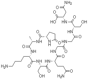 structure of CAS# 63958-90-7, Nonathymulin;Serum thymic factor; Serum thymic factor (porcine); Thymic serum factor; Thymic serum factor (pig); Thymulin