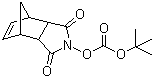 structure of CAS# 64205-15-8, Boc-ONb;2-[[(tert-Butoxy)carbonyl]oxy]-3a,4,7,7a-tetrahydro-4,7-methano-1H-isoindole-1,3(2H)-dione
