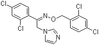 结构式 CAS# 64211-45-6, 奥昔康唑; (Z)-2'-(1-咪唑基)-O-(2,4-二氯苄基)-2,4-二氯苯乙酮肟