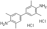 结构式 CAS# 64285-73-0, 3,3',5,5'-四甲基联苯胺盐酸盐