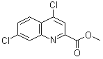 structure of CAS# 643044-04-6, 4,7-Dichloro-2-quinolinecarboxylic acid methyl ester