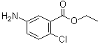 structure of CAS# 64401-55-4, 5-Amino-2-chlorobenzoic acid ethyl ester;Ethyl 3-amino-6-chlorobenzoate; Ethyl 5-amino-2-chlorobenzoate