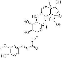 结构式 CAS# 64461-95-6, 胡黄连苷 III