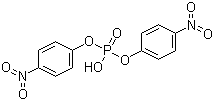 structure of CAS# 645-15-8, Bis(4-nitrophenyl) phosphate;Bis(4-nitrophenyl) hydrogen phosphate