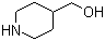 structure of CAS# 6457-49-4, 4-Piperidinemethanol;4-Piperidylmethanol; 4-(Hydroxymethyl)piperidine