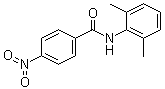 结构式 CAS# 64594-44-1, N-(2,6-二甲基苯基)-4-硝基苯甲酰胺