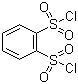 structure of CAS# 6461-76-3, 1,2-Benzenedisulfonyl dichloride;o-Benzenedisulfonyl chloride; 1,2-Bis(chlorosulfonyl)benzene; 1,2-Di(chlorosulfonyl)benzene; o-(Chlorosulfonyl)benzenesulfonyl chloride; o-Bis(chlorosulfonyl)benzene