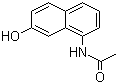 结构式 CAS# 6470-18-4, 1-乙酰氨基-7-萘酚