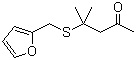 structure of CAS# 64835-96-7, 4-((2-Furylmethyl)thio)-4-methylpentan-2-one