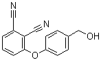 结构式 CAS# 649553-08-2, 3-[4-(羟基甲基)苯氧基]-1,2-苯二甲腈