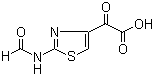 structure of CAS# 64987-06-0, (2-Formamido-1,3-thiazol-4-yl)glyoxylic acid