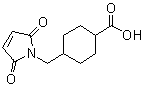 structure of CAS# 64987-82-2, N-(4-Carboxycyclohexylmethyl)maleimide;4-[(2,5-Dihydro-2,5-dioxo-1H-pyrrol-1-yl)methyl]-cyclohexanecarboxylic acid