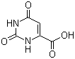 structure of CAS# 65-86-1, Orotic acid;1,2,3,6-Tetrahydro-2,6-dioxo-4-pyrimidinecarboxylic acid; 2,6-Dihydroxypyrimidine-4-carboxylic acid; 6-Carboxy-2,4-dihydroxypyrimidine; 6-Carboxyuracil; Uracil-6-carboxylic acid