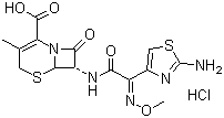Cefetamet hydrochloride molecular structure (CAS 65052-63-3)