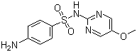 structure of CAS# 651-06-9, Sulfameter;Sulfametoxydiazine; Sulfamethoxypyrimidine; 2-Sulfanilamido-5-methoxypyrimidine