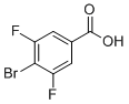 4-Bromo-3,5-difluorobenzoic acid molecular structure (CAS 651027-00-8)