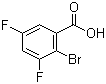 结构式 CAS# 651027-01-9, 2-溴-3,5-二氟苯甲酸