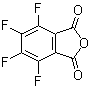 结构式 CAS# 652-12-0, 3,4,5,6-四氟苯酐; 四氟邻苯二甲酸酐