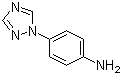 structure of CAS# 6523-49-5, 4-(1H-1,2,4-Triazol-1-yl)aniline;1-(4-Aminophenyl)-1,2,4-triazole; 4-[1,2,4]Triazol-1-yl-phenylamine