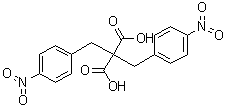 structure of CAS# 653306-99-1, 2,2-Bis(4-nitrobenzyl)malonic acid