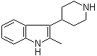 structure of CAS# 65347-61-7, 4-(2-Methyl-3-indolyl)piperidine;2-Methyl-3-(4-piperidinyl)-1H-indole