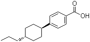 structure of CAS# 65355-29-5, 4-(trans-4-Propylcyclohexyl)benzoic acid