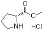 结构式 CAS# 65365-28-8, D-脯氨酸甲酯盐酸盐