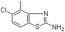 structure of CAS# 65373-18-4, 2-Amino-5-chloro-4-methylbenzothiazole;5-Chloro-4-methyl-1,3-benzothiazol-2-amine