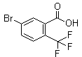 5-溴-2-(三氟甲基)苯甲酸分子结构 (CAS 654-97-7)