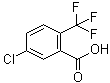 structure of CAS# 654-98-8, 2-Trifluoromethyl-5-chlorobenzoic acid