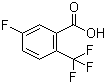 5-氟-2-三氟甲基苯甲酸分子结构 (CAS 654-99-9)