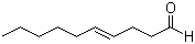 structure of CAS# 65405-70-1, (E)-Dec-4-enal;trans-4-Decen-1-al; trans-Dec-4-enal