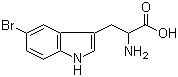 结构式 CAS# 6548-09-0, 5-溴色氨酸