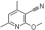 structure of CAS# 65515-39-1, 2-Methoxy-4,6-dimethylnicotinonitrile;3-Cyano-2-methoxy-4,6-dimethylpyridine