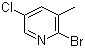 structure of CAS# 65550-77-8, 2-Bromo-3-methyl-5-chloropyridine;2-Bromo-5-chloro-3-picoline