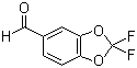 structure of CAS# 656-42-8, 2,2-Difluorobenzodioxole-5-carboxaldehyde;2,2-Difluoro-5-formyl-1,3-benzodioxole