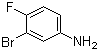 structure of CAS# 656-64-4, 3-Bromo-4-fluoroaniline;3-Bromo-4-fluorobenzenamine