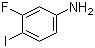 structure of CAS# 656-66-6, 3-Fluoro-4-iodoaniline