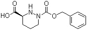 (S)-1-(Benzyloxycarbonyl)hexahydropyridazine-3-carboxylic acid molecular structure (CAS 65632-62-4)