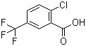 结构式 CAS# 657-06-7, 2-氯-5-(三氟甲基)苯甲酸