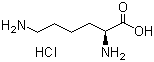 structure of CAS# 657-27-2, L-Lysine hydrochloride;L-Lysine monohydrochloride; L(+)-LYS hydrochloride; L(+)-2,6-Diaminocaproic acid hydrochloride; L(+)-2,6-Diaminohexanoic acid hydrochloride
