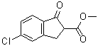 5-Chloro-1-oxoindan-2-carboxylic acid methyl ester molecular structure (CAS 65738-56-9)