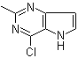 structure of CAS# 65749-86-2, 4-Chloro-2-methyl-5H-pyrrolo[3,2-d]pyrimidine