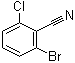 2-溴-6-氯苯甲腈分子结构 (CAS 6575-08-2)