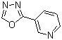 structure of CAS# 65943-95-5, 3-[1,3,4]Oxadiazol-2-ylpyridine;2-(3-Pyridyl)-1,3,4-oxadiazole